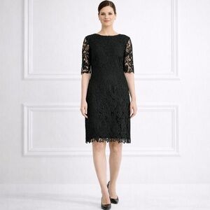 Marisa & Marie MADE IN ITALY 🇮🇹 Short Sleeve Lace Lined‎ Mini Dress Size XL